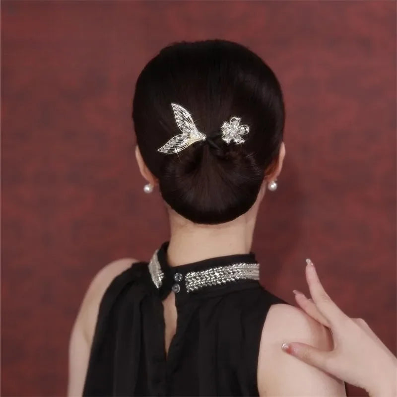 Flower and Tail hair bun twister